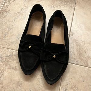 Kate spade suede loafer bow front size 9.5